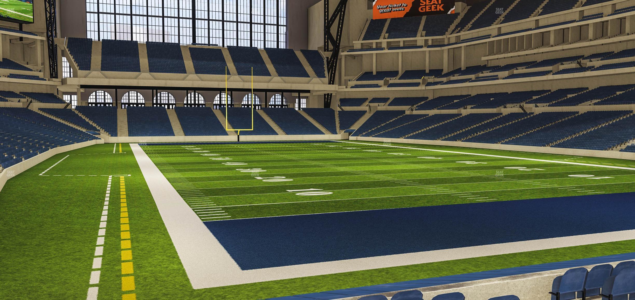 Seating view for Lucas Oil Stadium Section 129