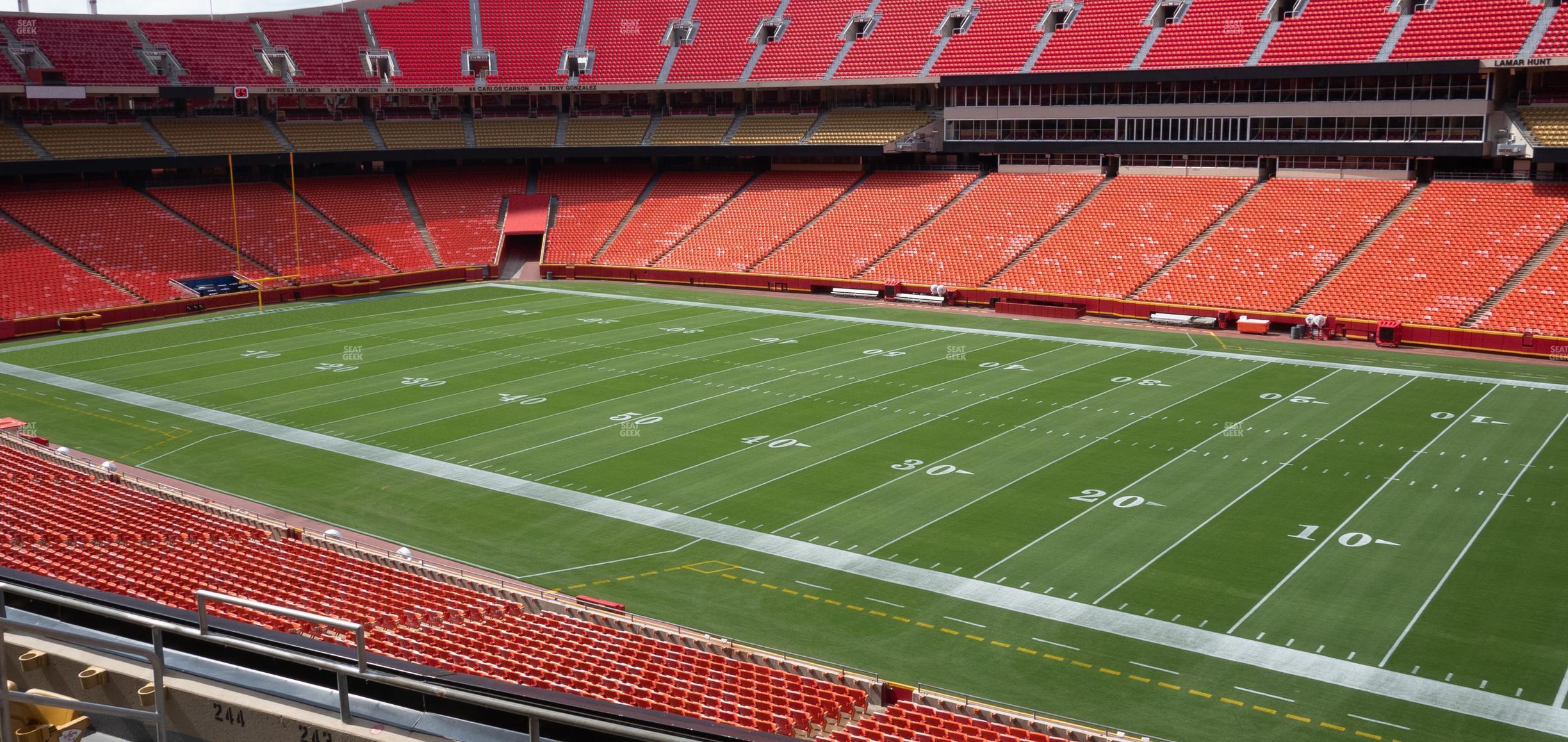 Seating view for GEHA Field at Arrowhead Stadium Section 243