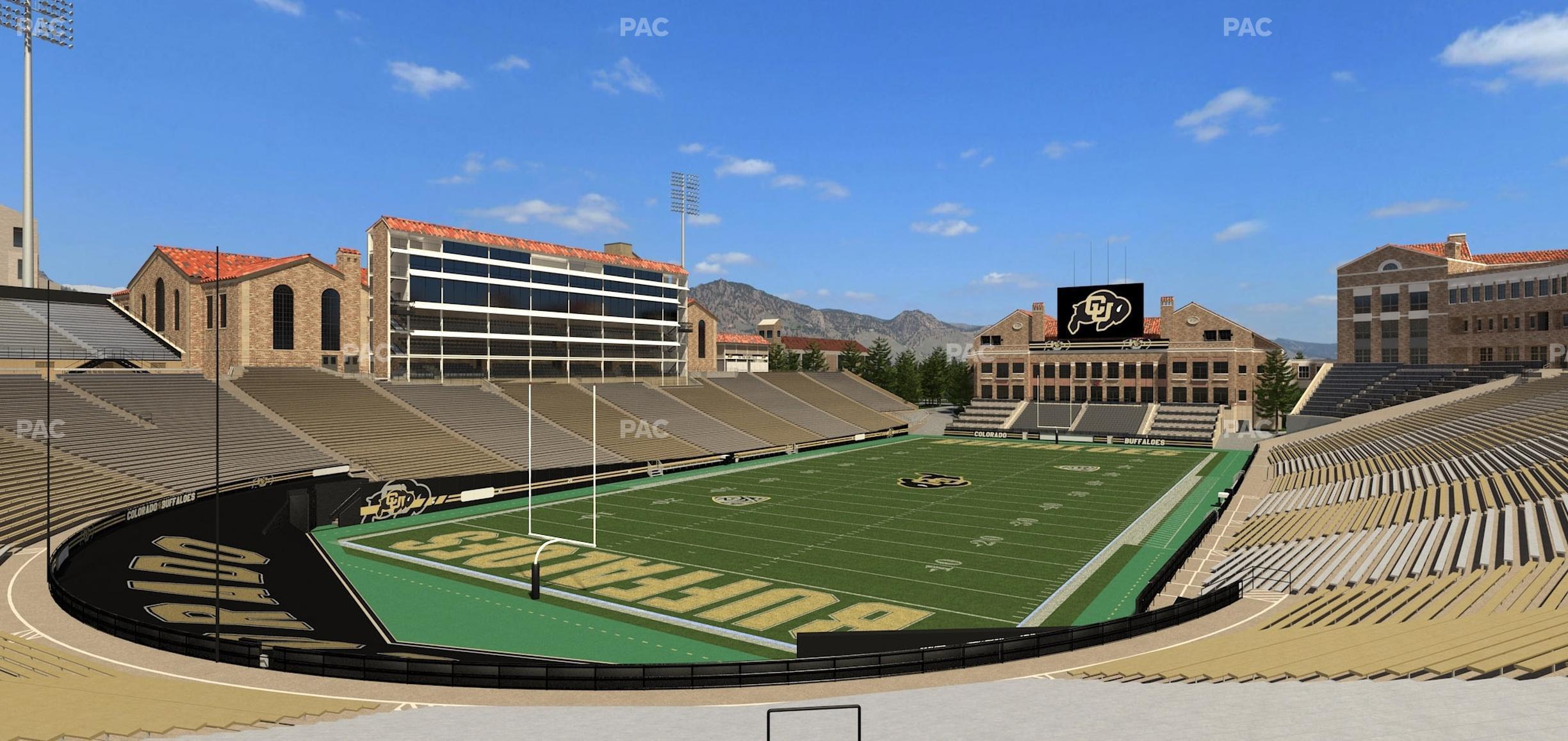 Seating view for Folsom Field Section 113