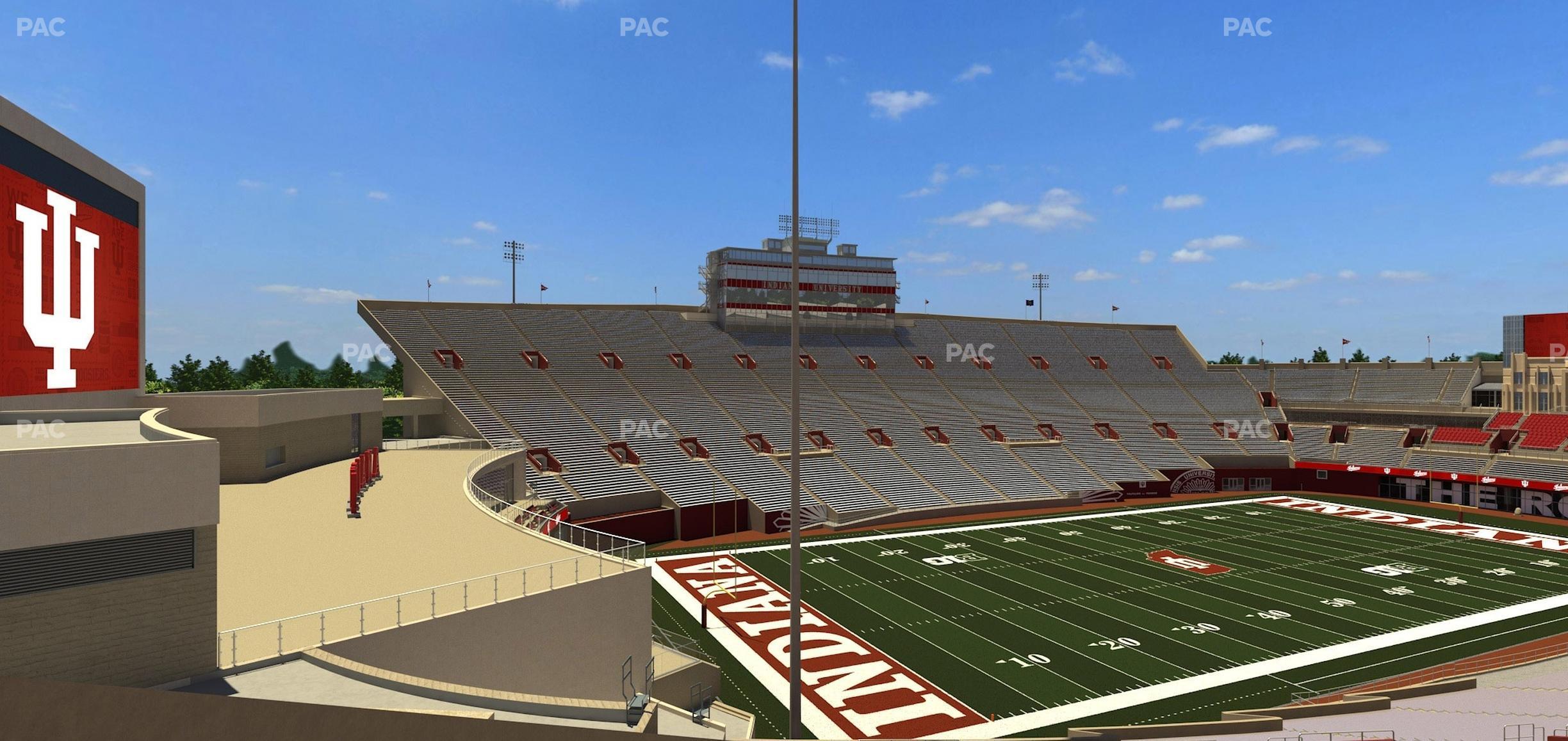 Seating view for Memorial Stadium - Indiana Section 32