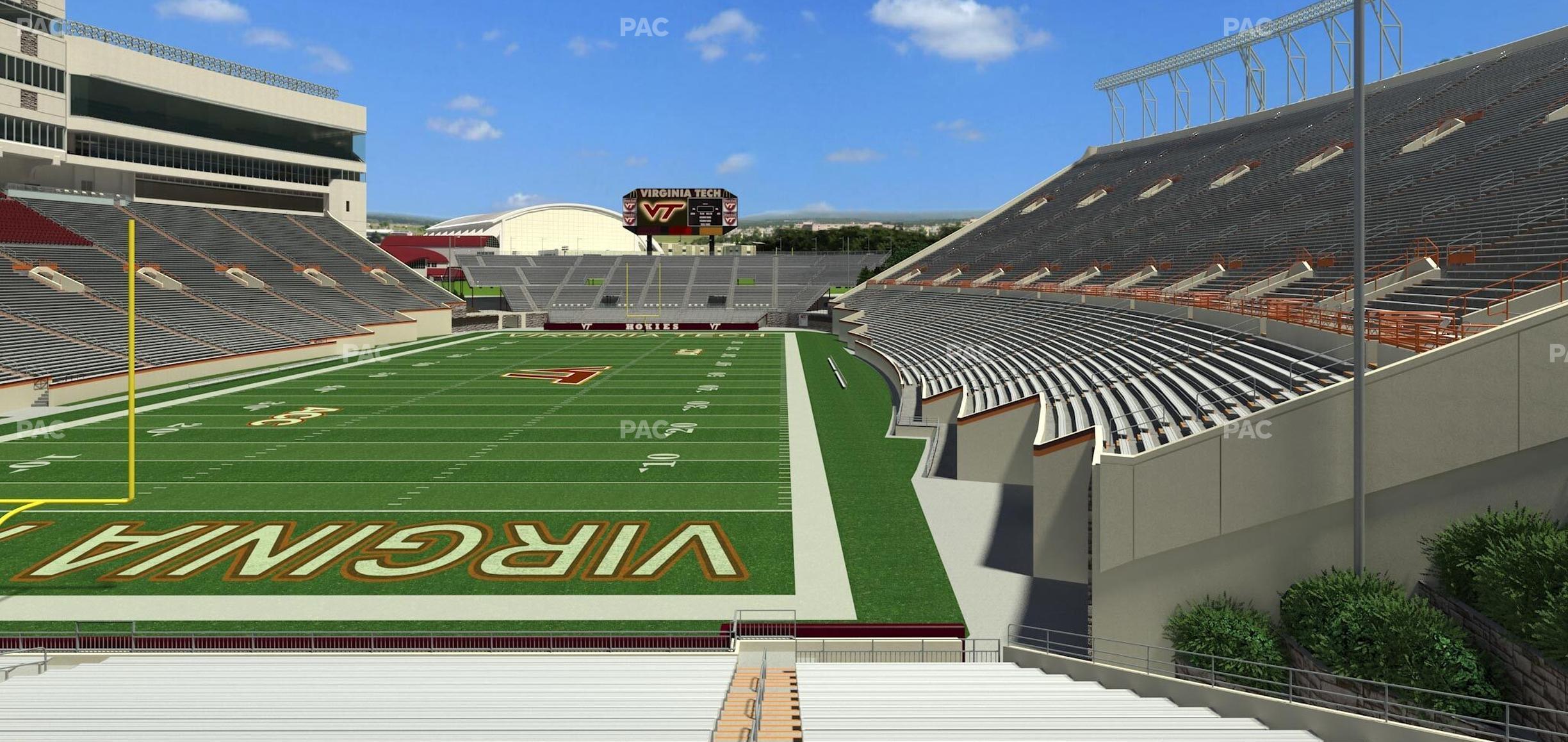 Seating view for Lane Stadium Section 202