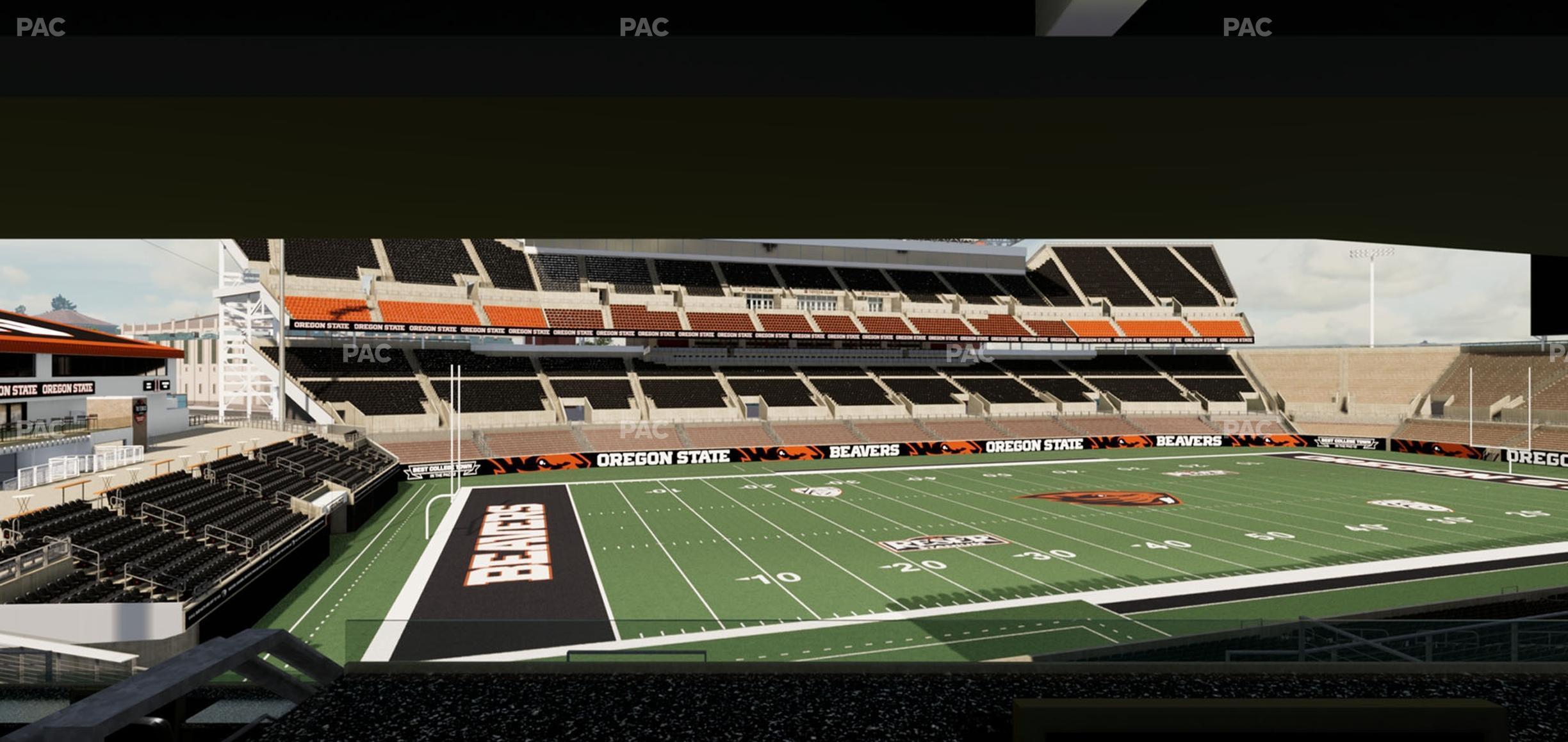 Seating view for Reser Stadium Section West Loge 27