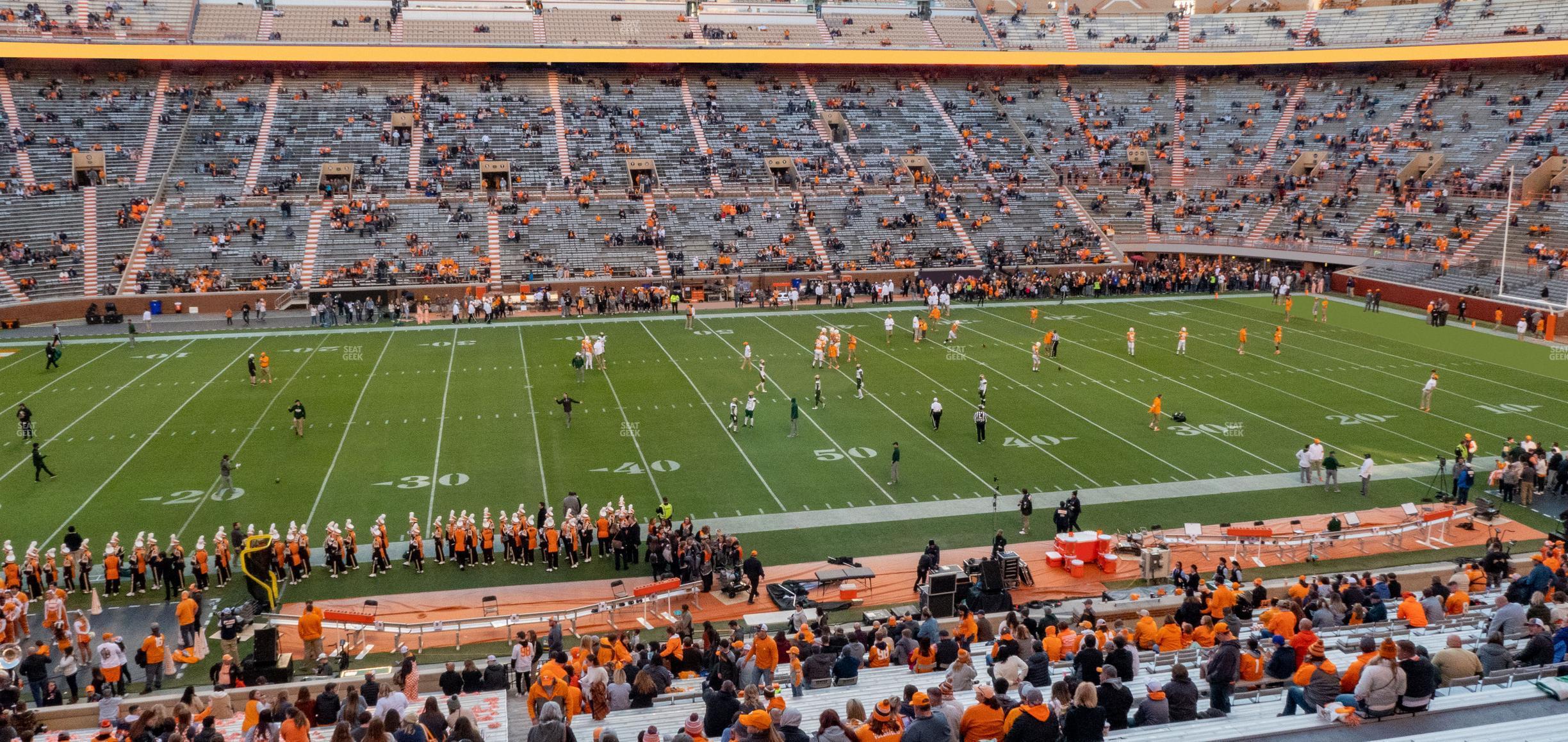 Seating view for Neyland Stadium Section E