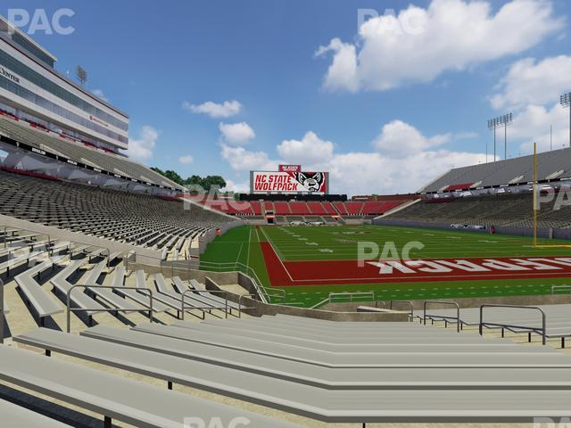 Seating view for Carter-Finley Stadium Section 117