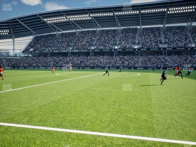 Seating view for Allianz Field Section Field Club 4