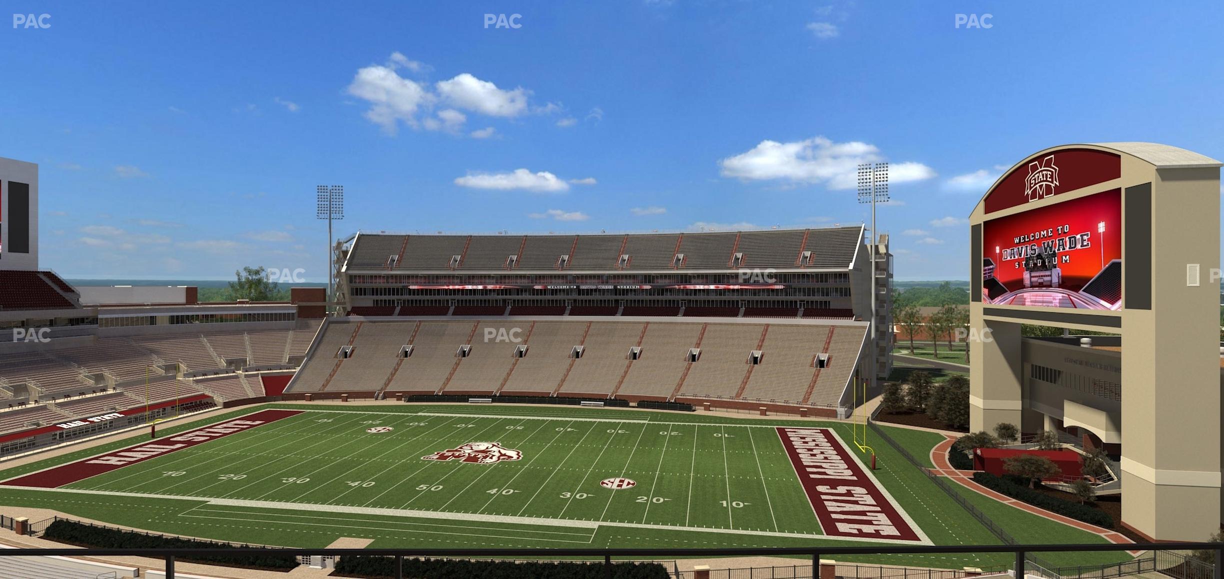 Seating view for Davis Wade Stadium Section 203