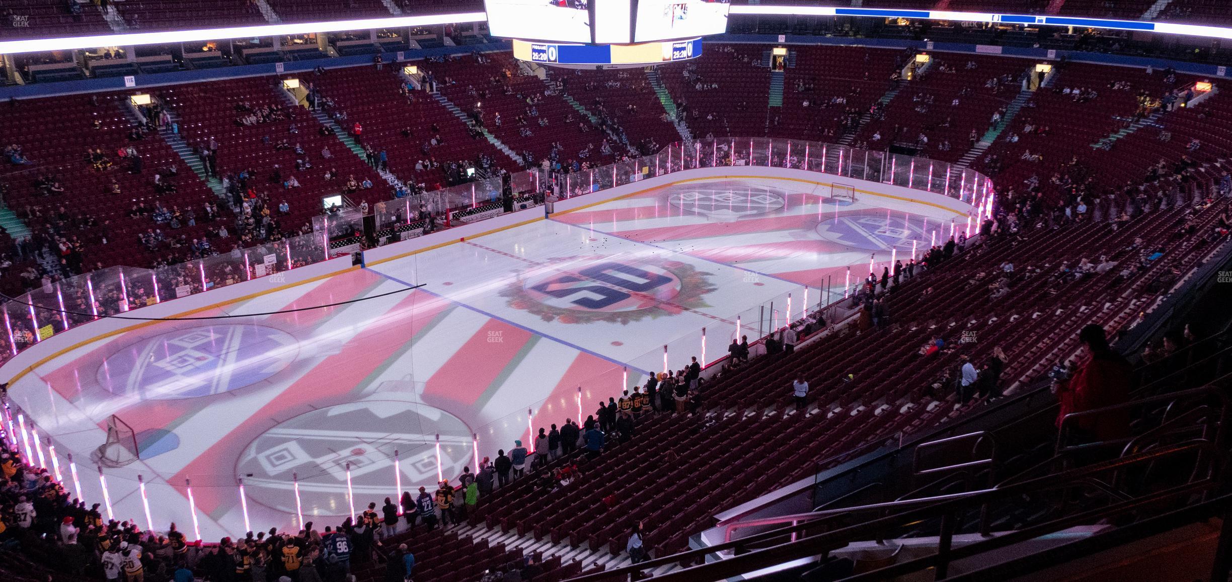 Seating view for Rogers Arena Section 312