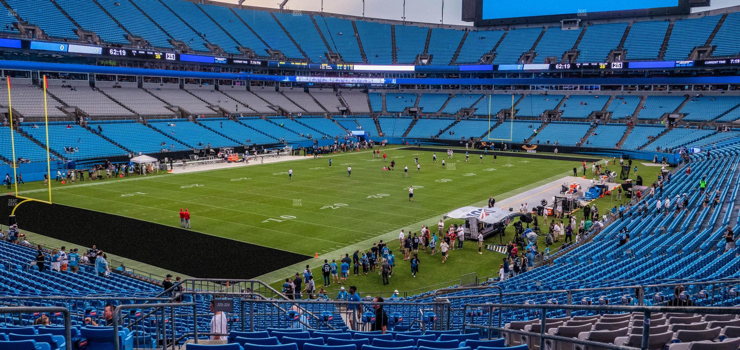 Seating view for Bank of America Stadium Section 224