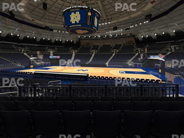 Seating view for Purcell Pavilion at the Joyce Center Section 9