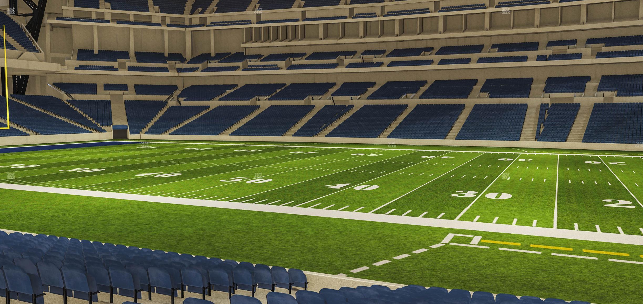 Seating view for Lucas Oil Stadium Section 138