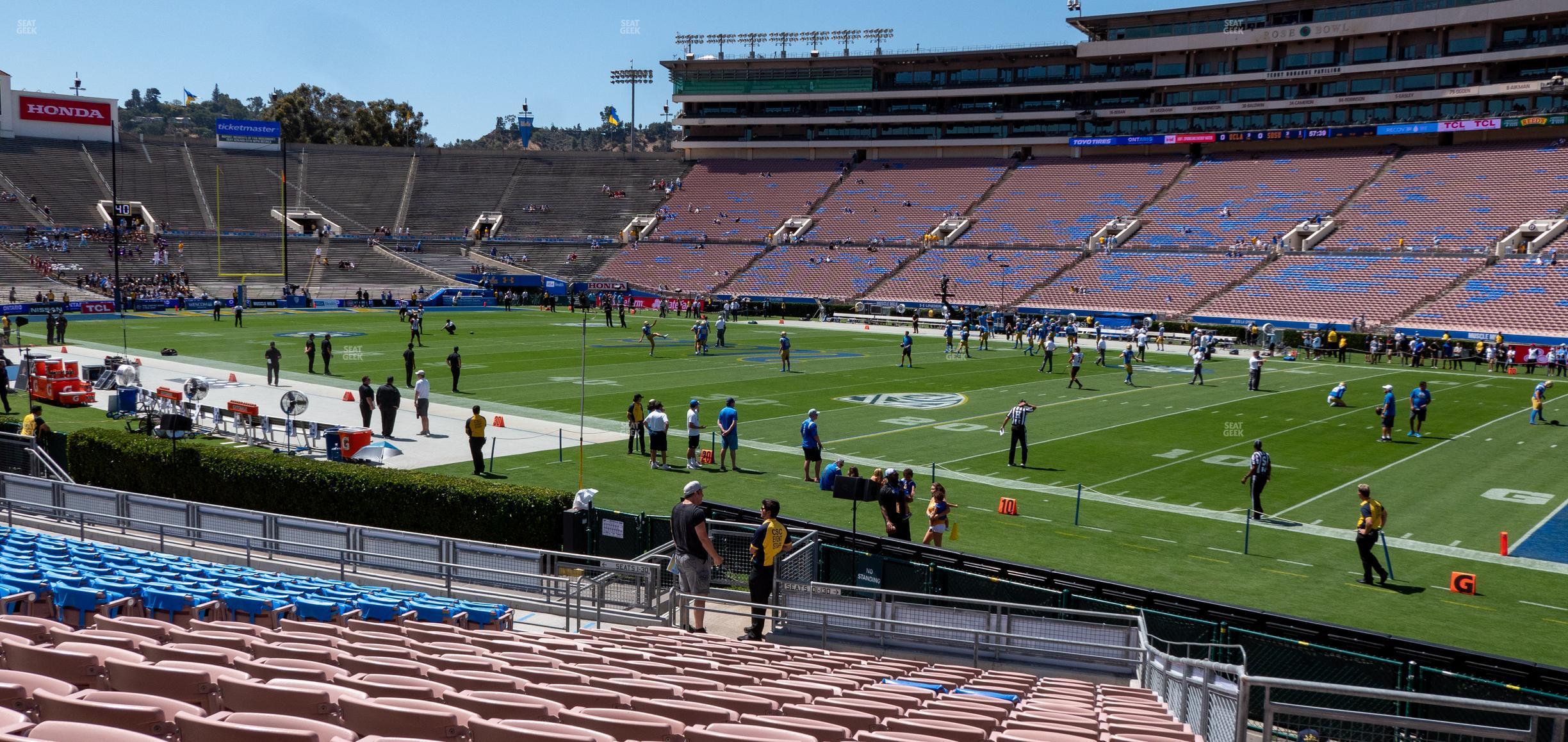 Seating view for Rose Bowl Stadium Section Lower 8