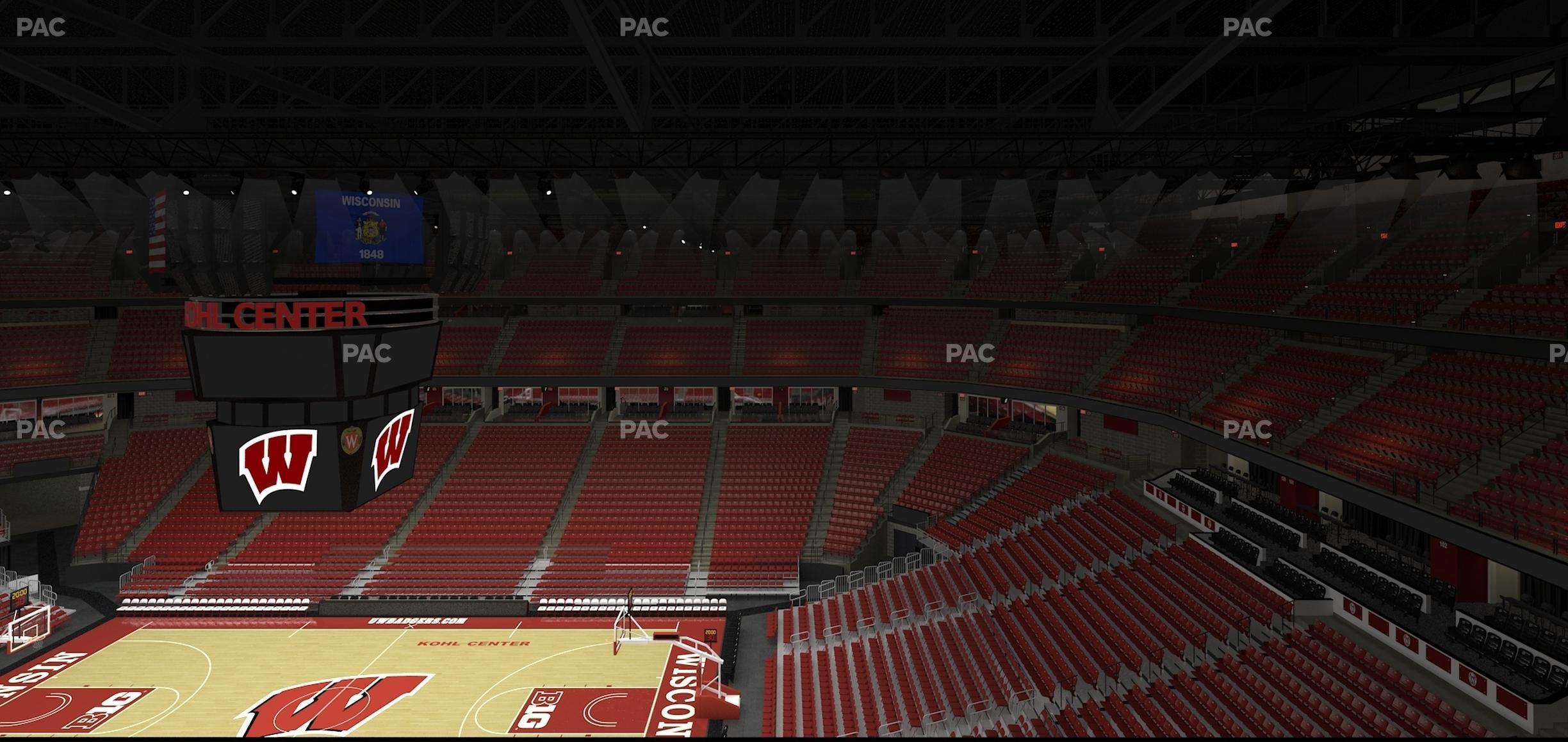 Seating view for Kohl Center Section 306