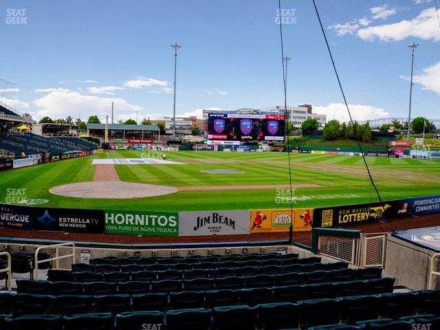 Seating view for Rio Grande Credit Union Field at Isotopes Park Section 106