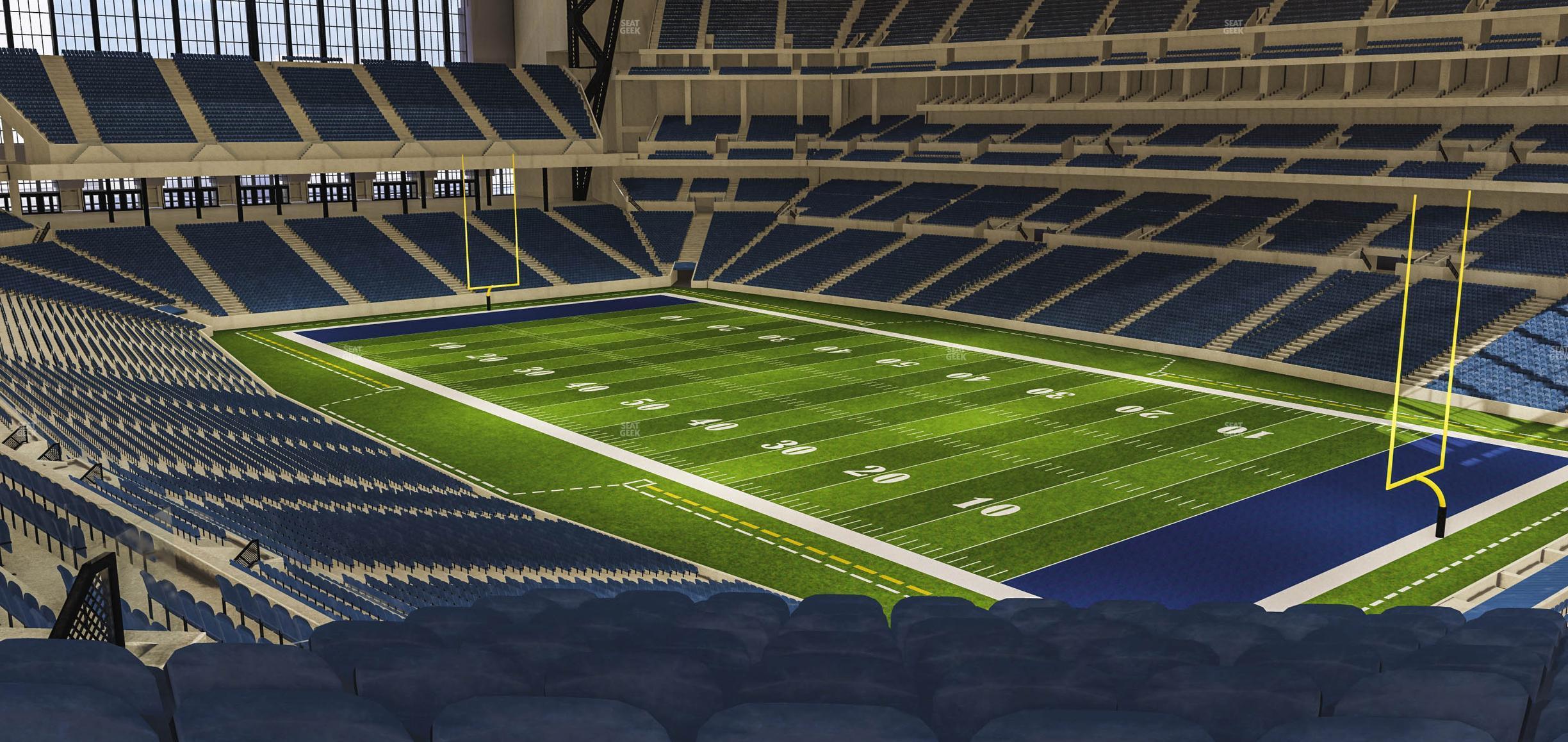 Seating view for Lucas Oil Stadium Section 433