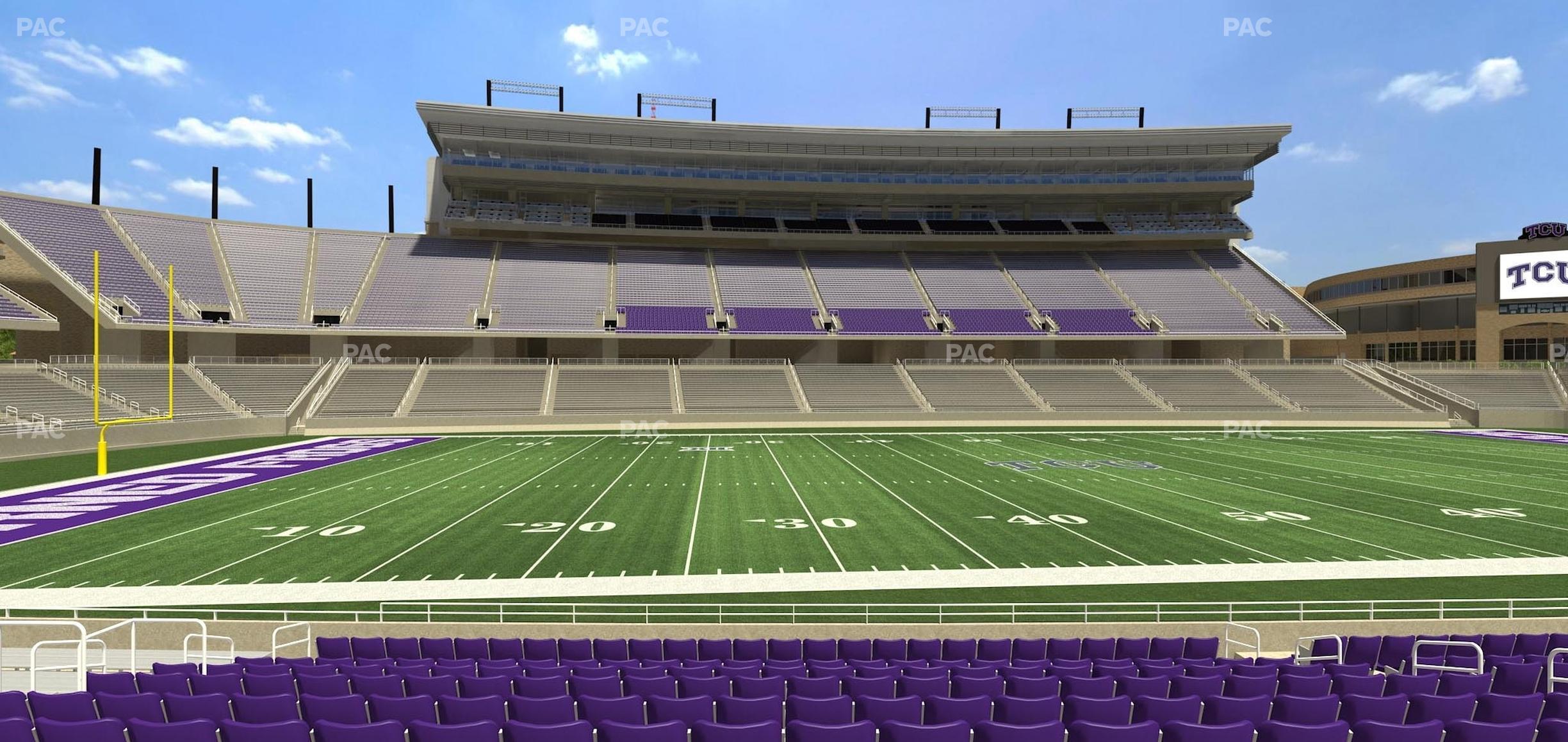 Seating view for Amon G Carter Stadium Section 106