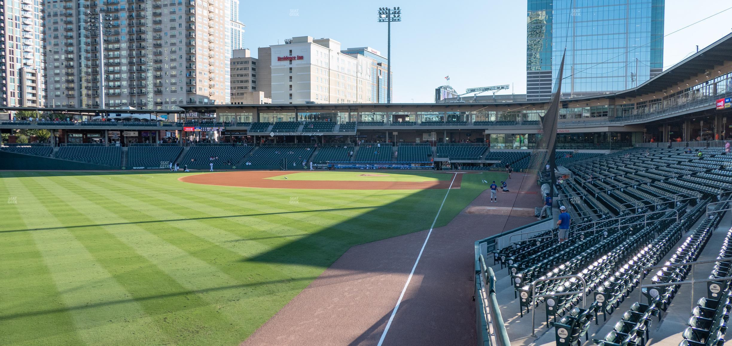 Seating view for Truist Field Section 123