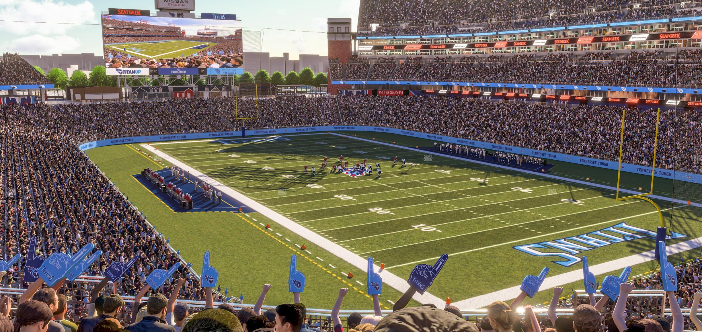 Seating view for Nissan Stadium Section 203