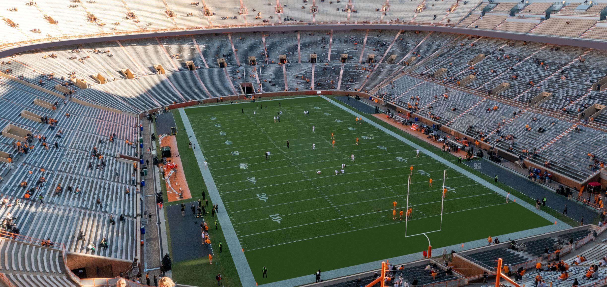 Seating view for Neyland Stadium Section Zz 11