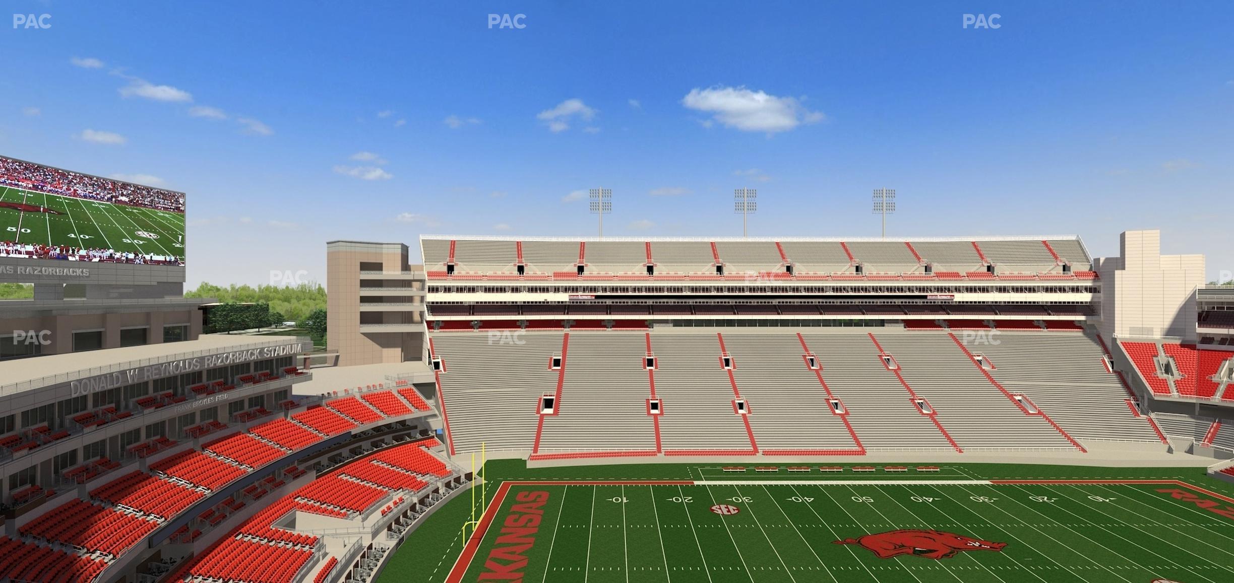 Seating view for Razorback Stadium Section 506 1