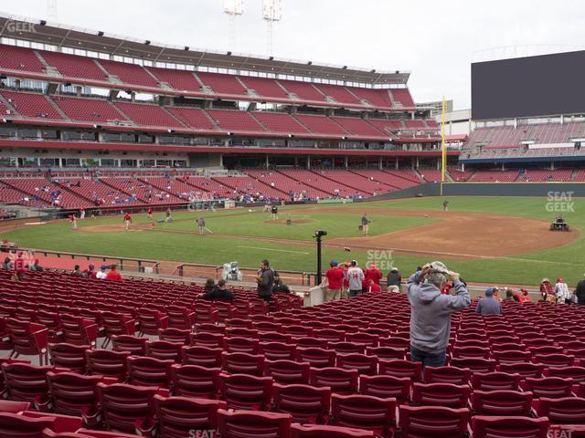 Seating view for Great American Ball Park Section 132