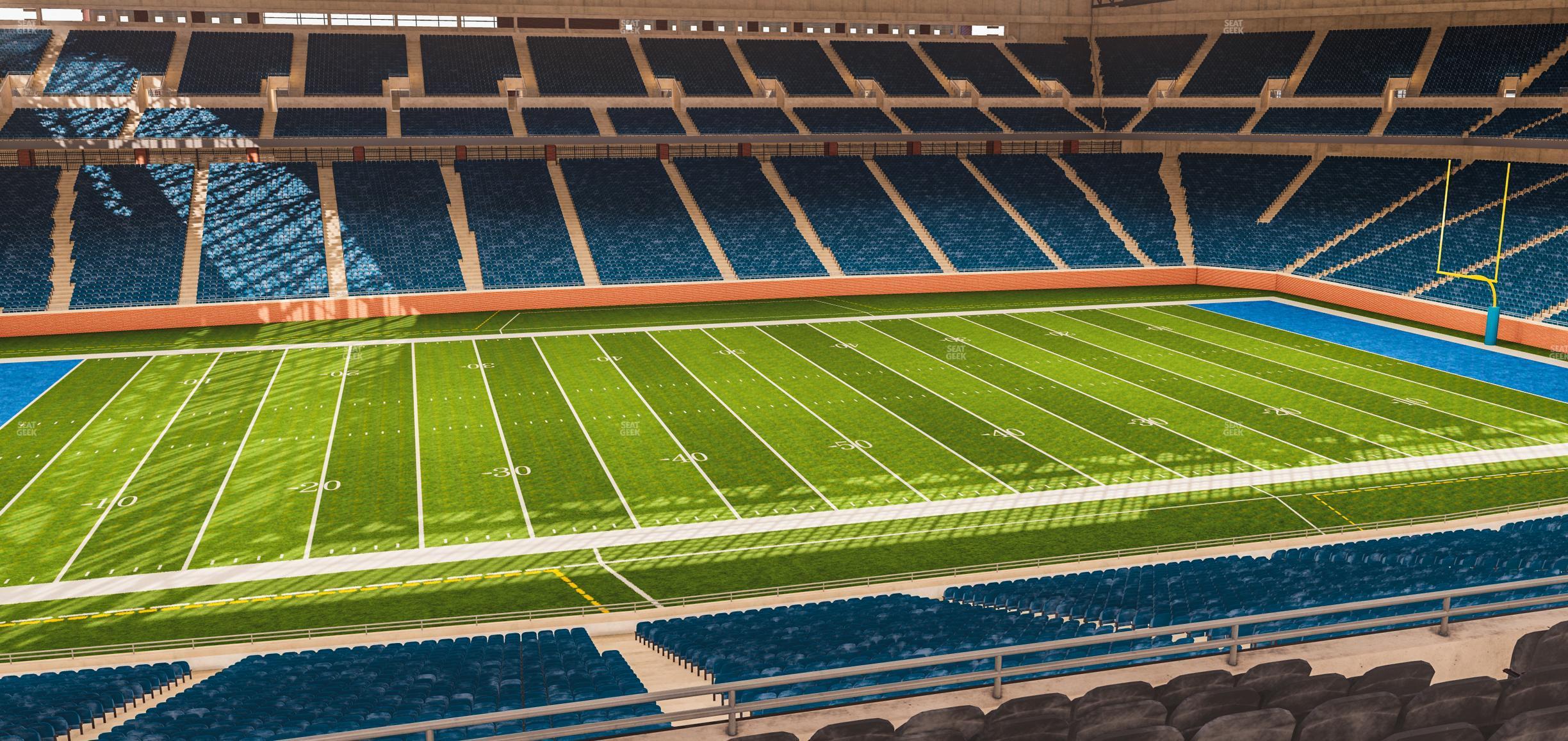 Seating view for Ford Field Section Club 205