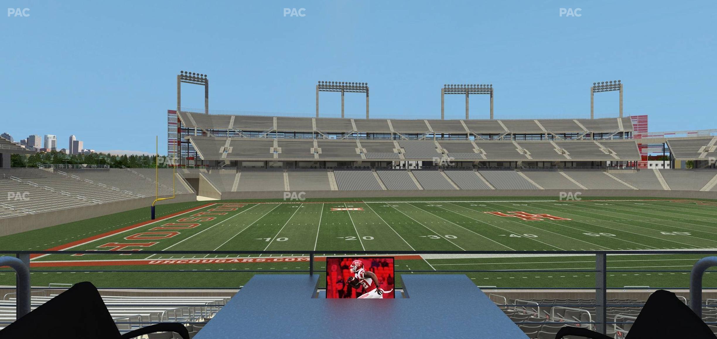 Seating view for TDECU Stadium Section Loge Box 19