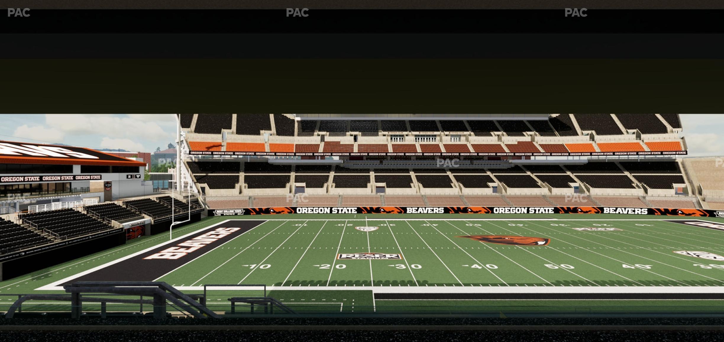 Seating view for Reser Stadium Section Box 32