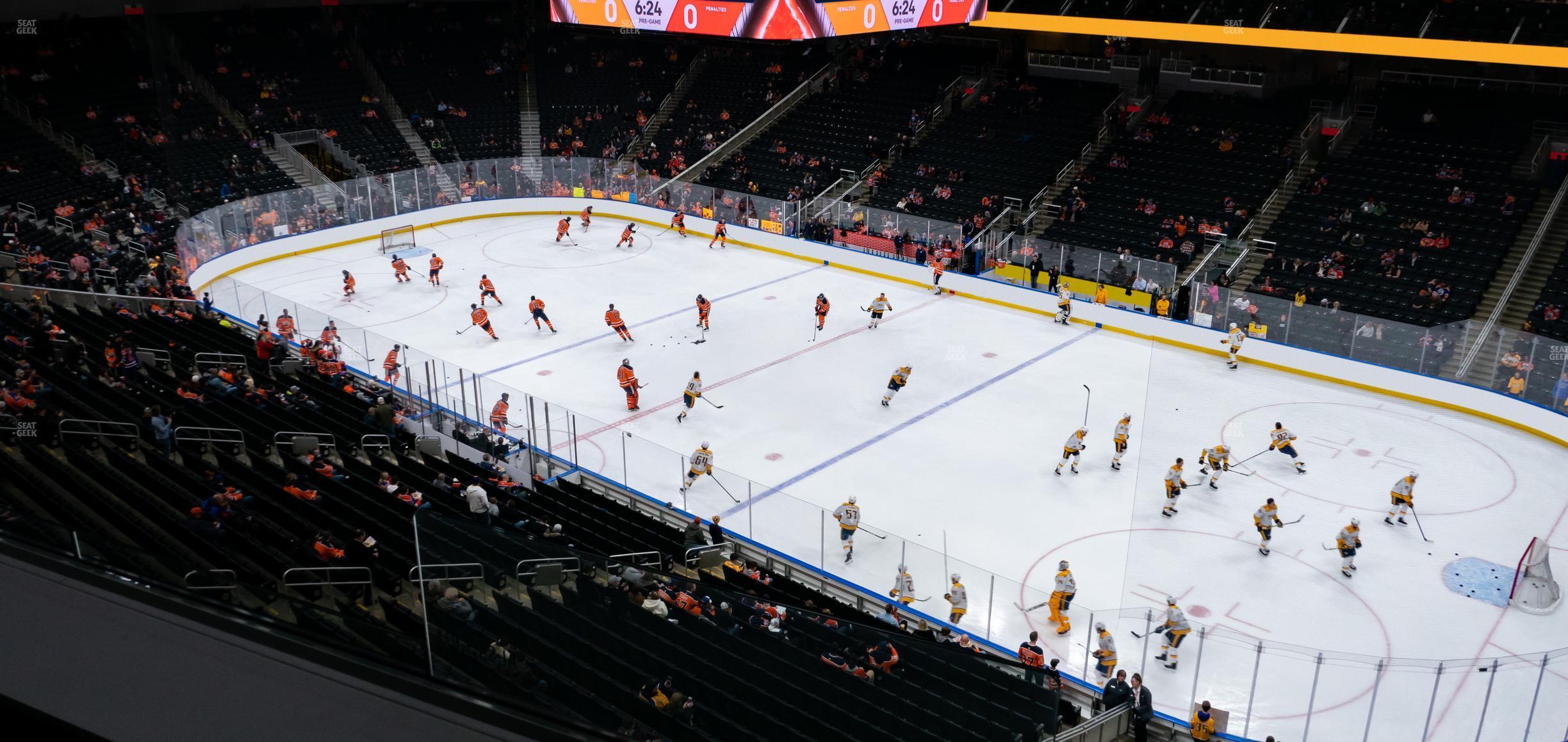 Seating view for Rogers Place Section Loge 21