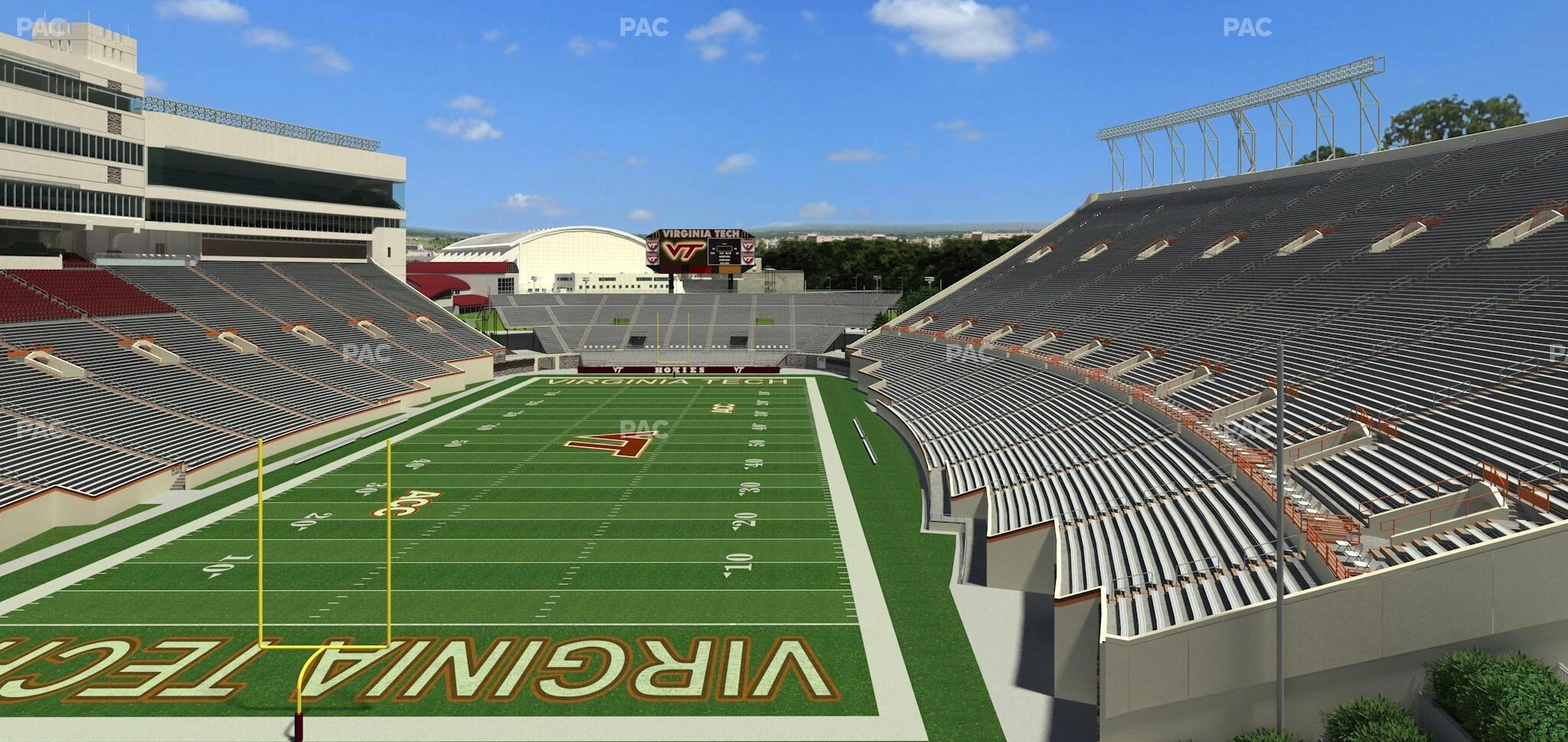 Seating view for Lane Stadium Section 404