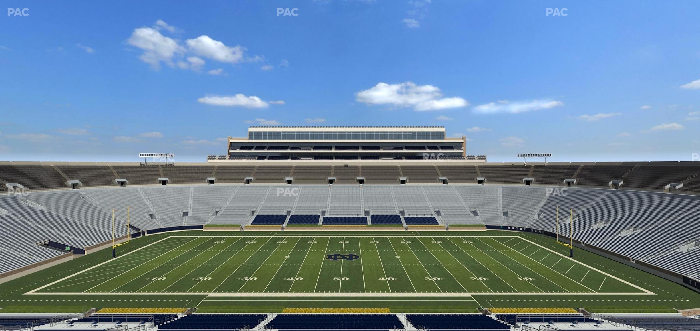 Seating view for Notre Dame Stadium Section 1842 Box 13