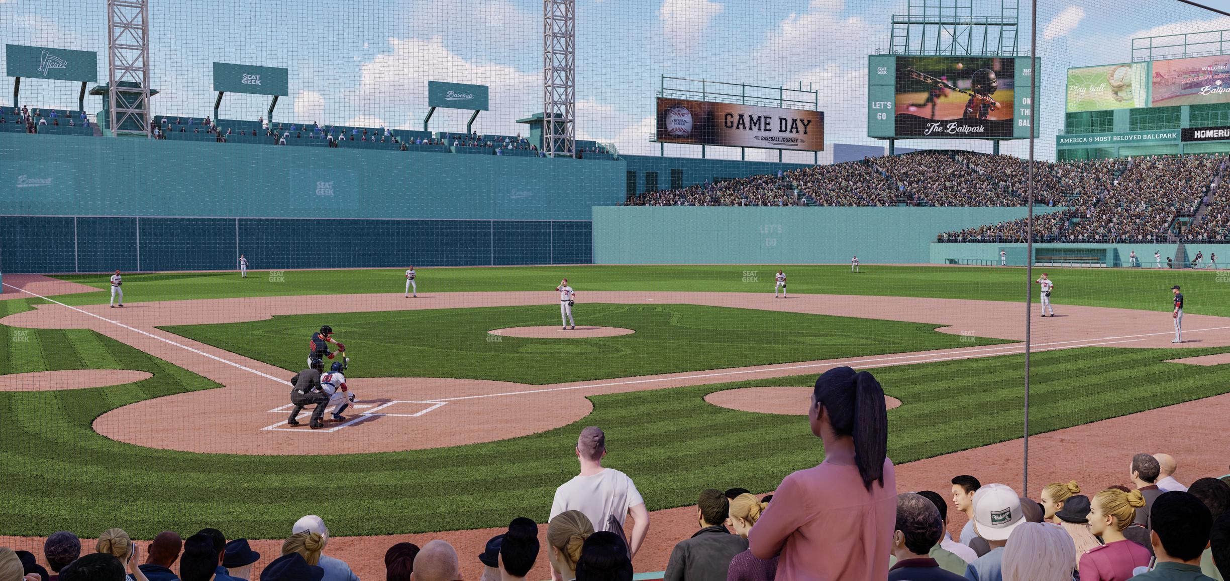 Seating view for Fenway Park Section Field Box 41