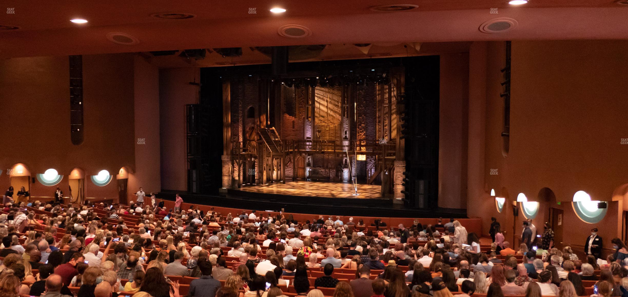 Seating view for ASU Gammage Auditorium Section Back Hc 2