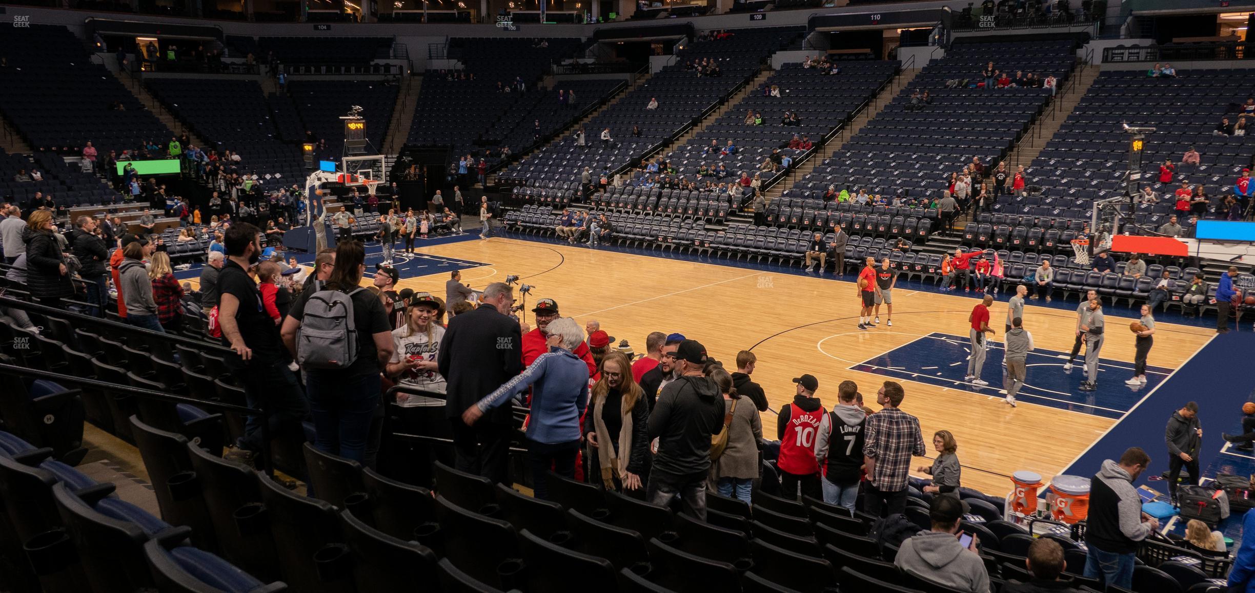 Seating view for Target Center Section 129