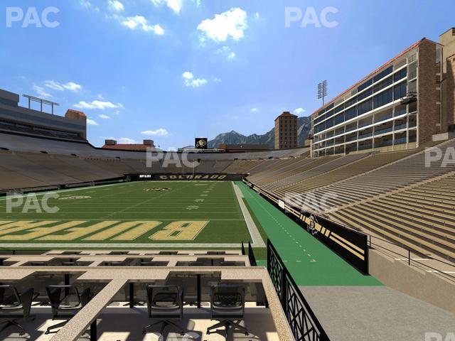 Seating view for Folsom Field Section Loge Box 175