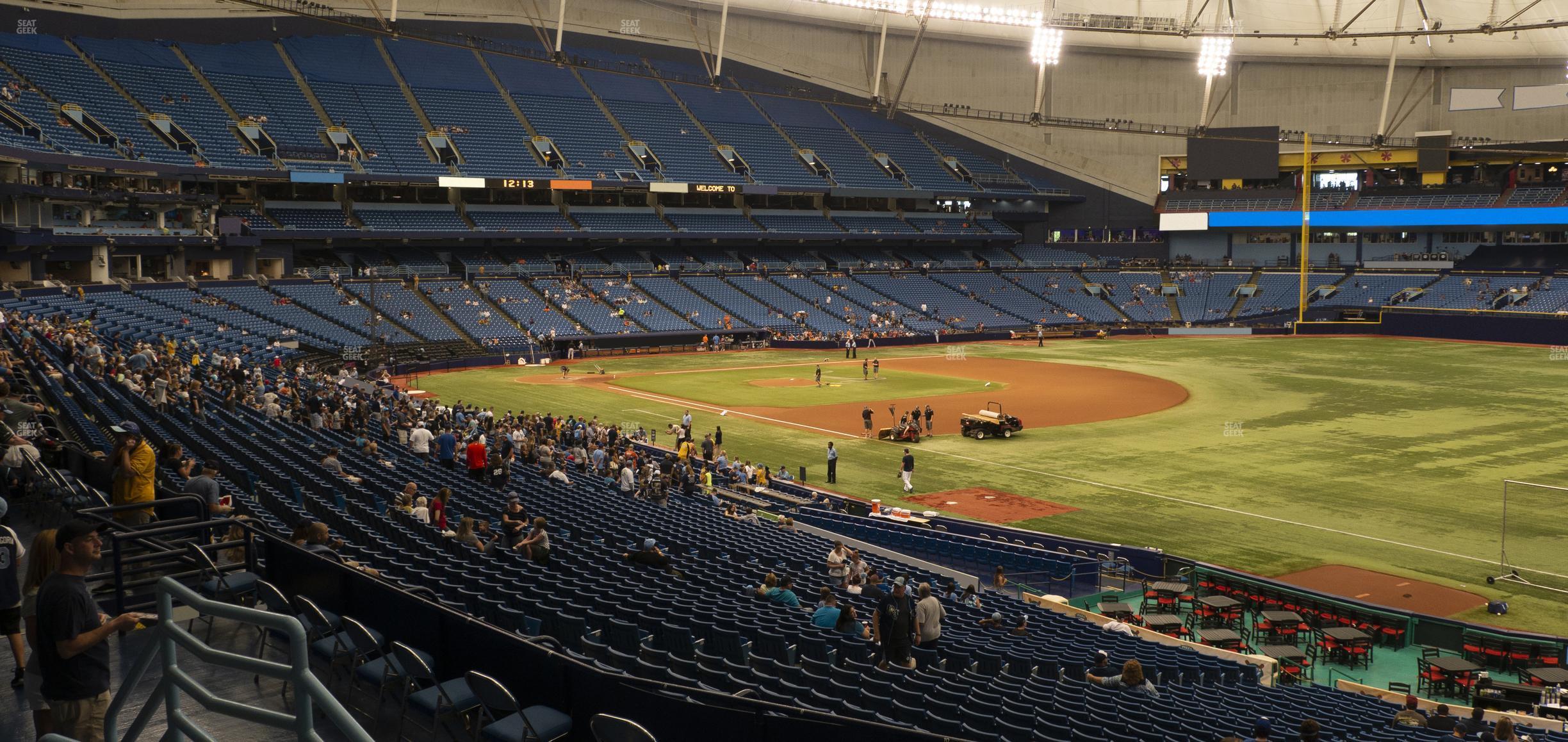 Seating view for Tropicana Field Section 132