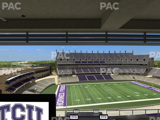 Seating view for Amon G Carter Stadium Section Loge Box 335