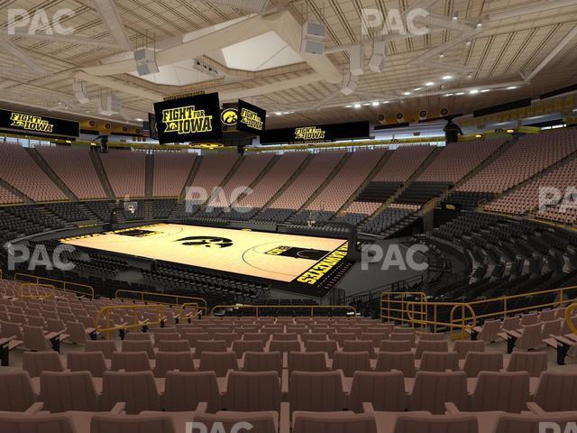 Seating view for Carver-Hawkeye Arena Section Kk