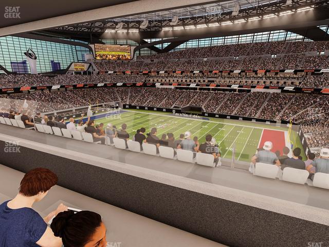 Seating view for Allegiant Stadium Section West Suite 2046