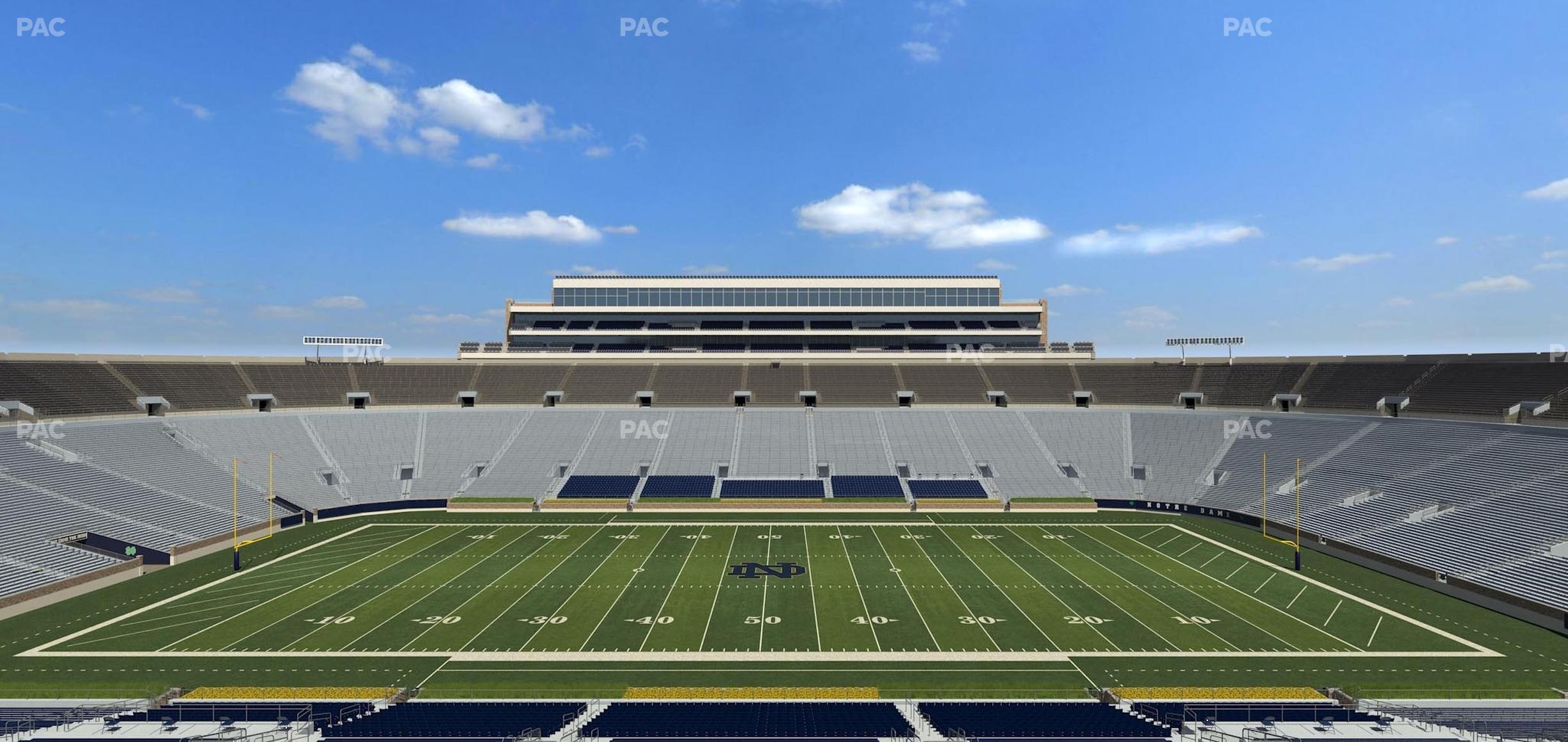 Seating view for Notre Dame Stadium Section 1842 Box 4