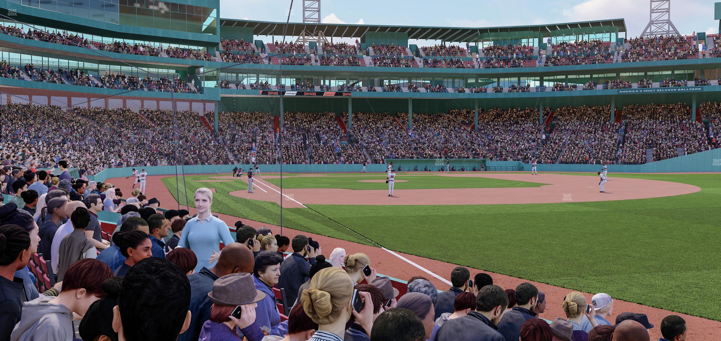 Seating view for Fenway Park Section Right Field Box 7