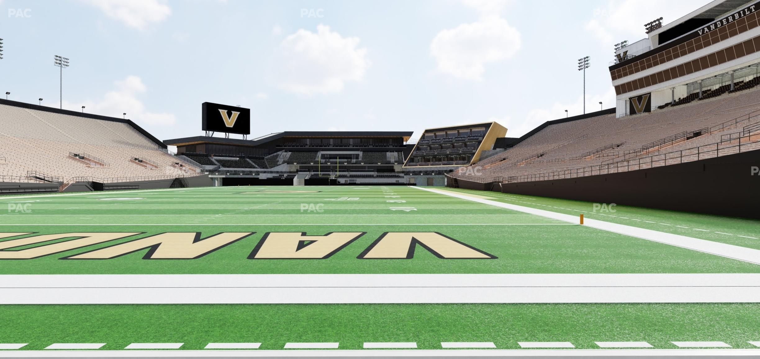 Seating view for FirstBank Stadium Section North Endzone Field Level Wc