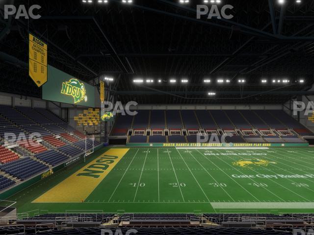 Seating view for Fargodome Section Elevated 4