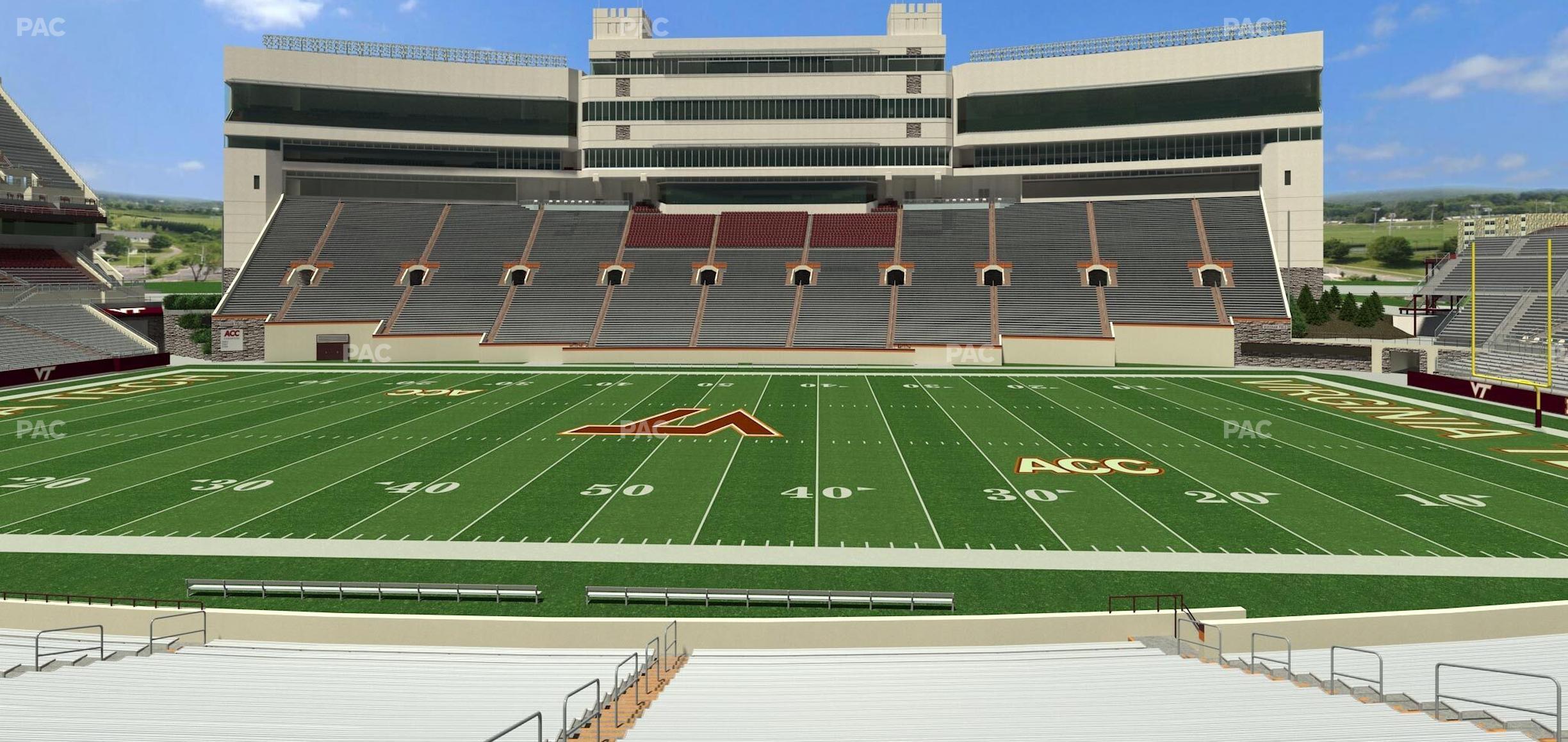 Seating view for Lane Stadium Section 130