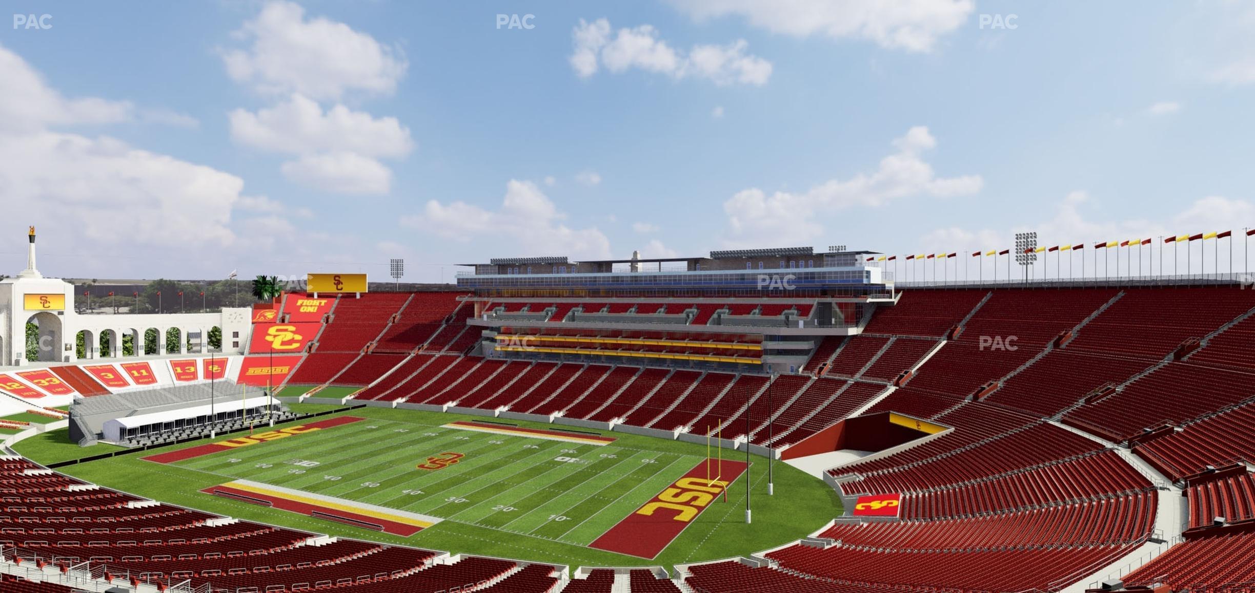 Seating view for Los Angeles Memorial Coliseum Section 318