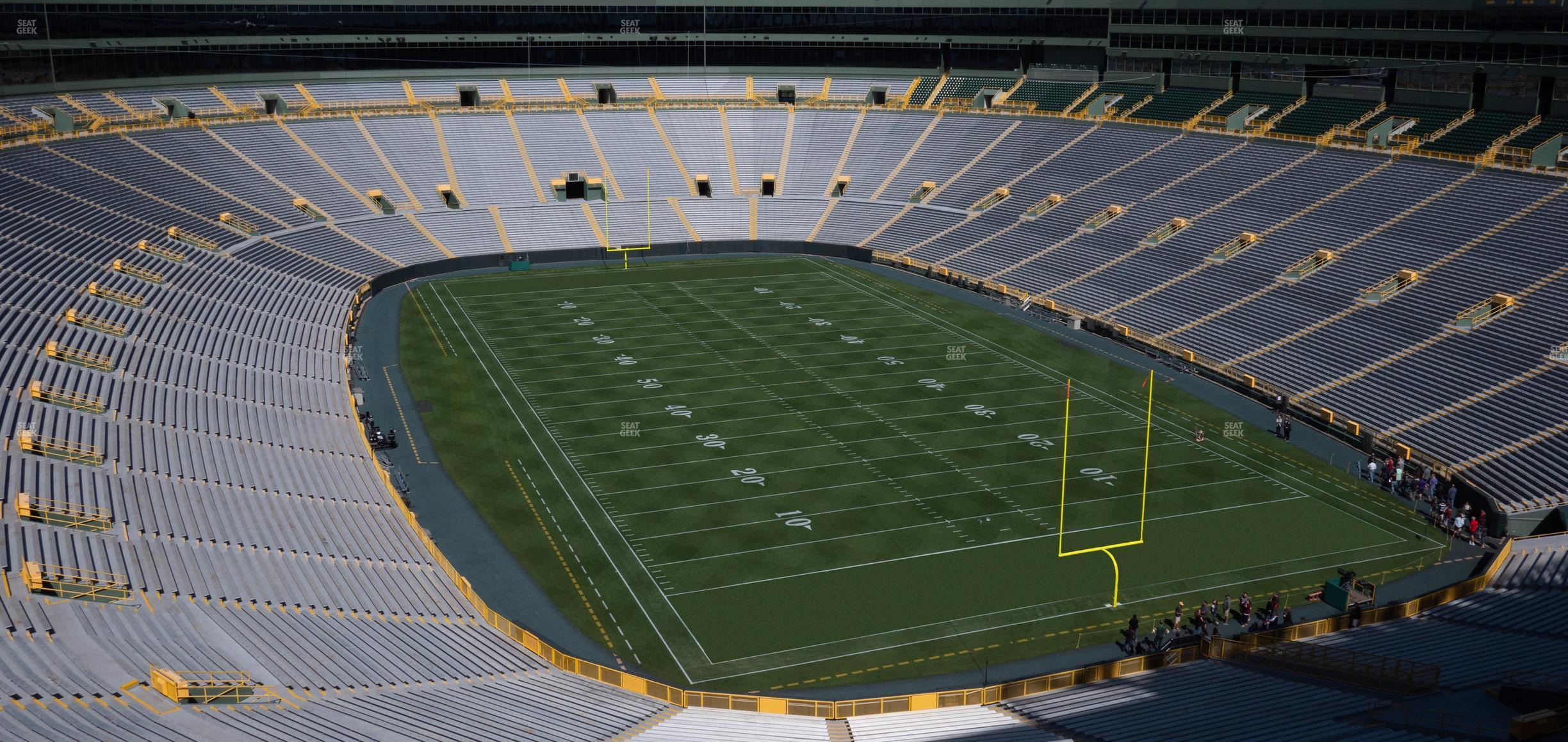 Seating view for Lambeau Field Section 642 S