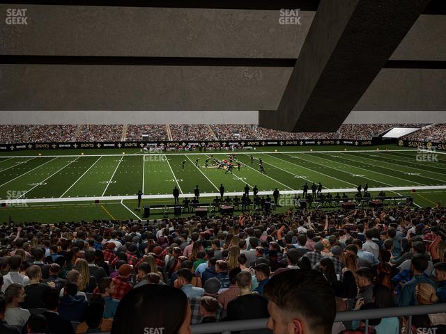 Seating view for Caesars Superdome Section 143