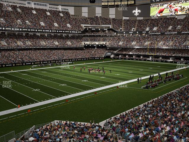 Seating view for Caesars Superdome Section 231 Wc