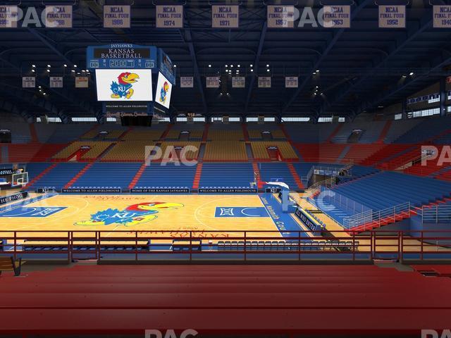 Seating view for Allen Fieldhouse Section 16