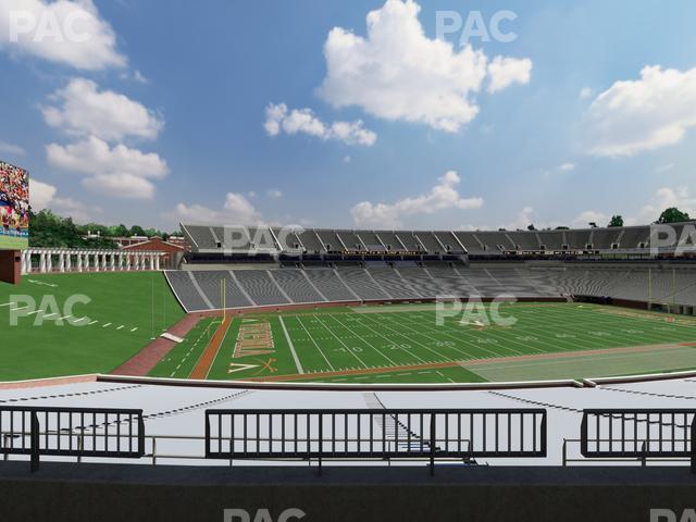 Seating view for Scott Stadium Section Loge 329