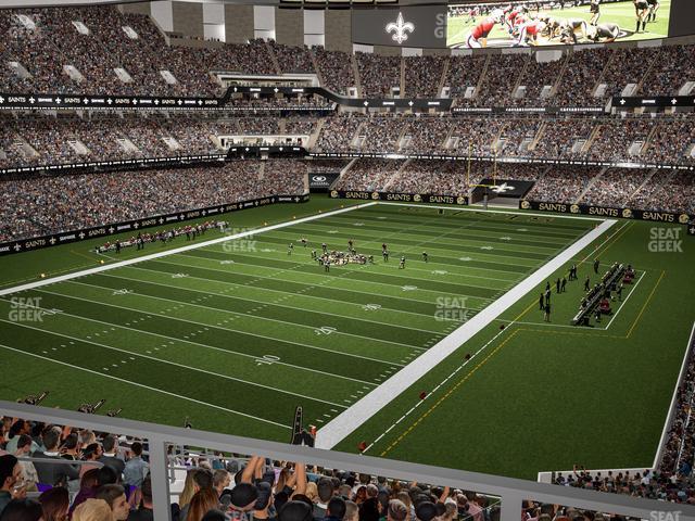 Seating view for Caesars Superdome Section Suite 382